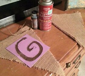 glittered give thanks burlap banner, crafts