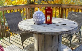 Wooden Spool Table Makeover