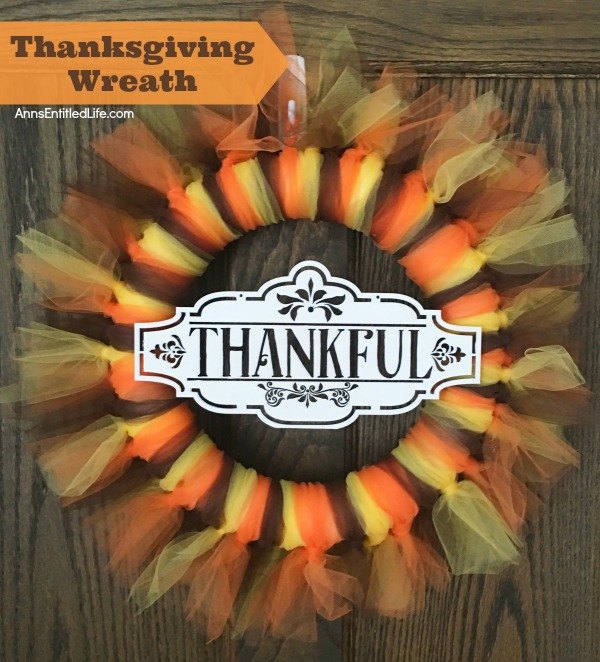 easy thanksgiving wreath, crafts, wreaths