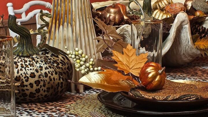 my fall table 2016, painted furniture