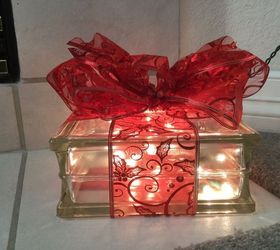 plain glass block to glowing gift 