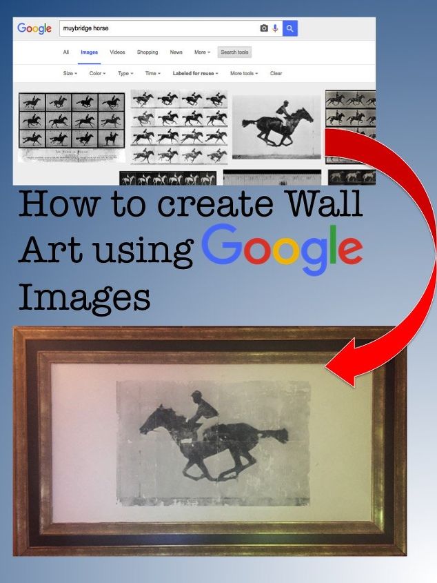 criar arte de parede usando a pesquisa de imagens do google