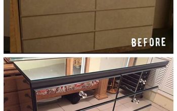 DIY MIRRORED DRESSER!