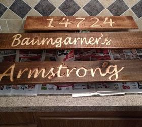 diy engraved pallet signs, crafts, pallet, After sealing with Thompson s