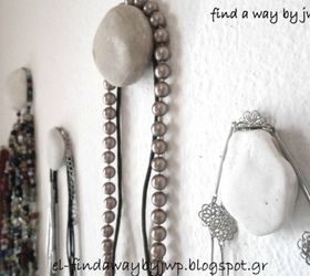 21 jewelry organizing ideas that are better than a jewelry box, These pretty pebbles on your wall
