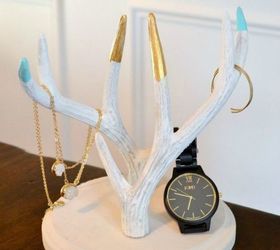 21 jewelry organizing ideas that are better than a jewelry box, This chic antler piece