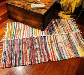 s transform dollar store rugs with these 11 stunning ideas, reupholster, Crochet some together to get a designer look
