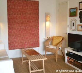 s transform dollar store rugs with these 11 stunning ideas, reupholster, Mount one on your wall to improve your space
