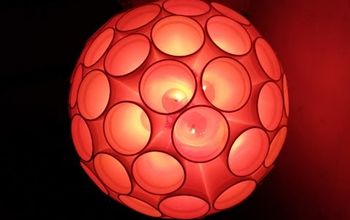 Mejor decoración casera DIY : Bola de luz con vasos de termocol