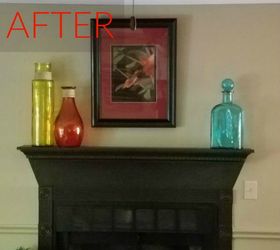 10 jaw dropping fireplace makeovers we can t stop looking at, After A stunning painted mantel