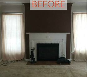 10 jaw dropping fireplace makeovers we can t stop looking at, Before A dark and dull wall