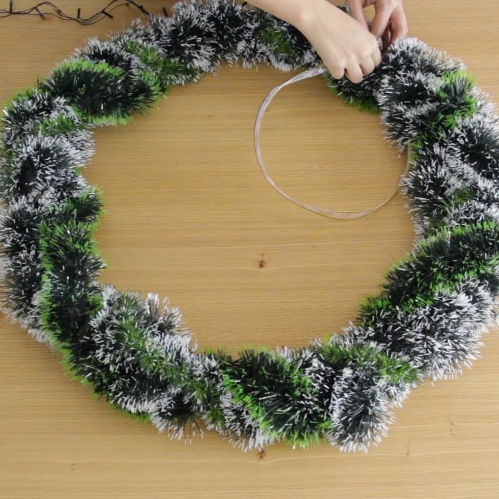 hula hoop christmas chandelier, lighting