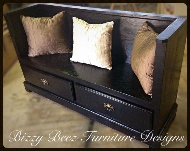 s 10 surprising ways to turn old furniture into extra seating, painted furniture, After A bench for your entryway