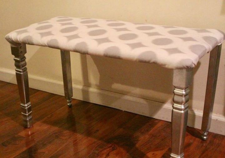 s 10 surprising ways to turn old furniture into extra seating, painted furniture, After A simple dining room bench