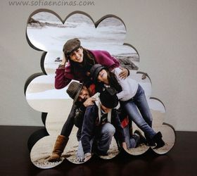 s 18 diy christmas gift ideas you ll want to keep for your home, home decor, This fun shaped photo frame
