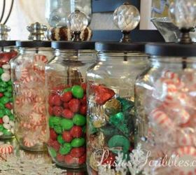 s 18 diy christmas gift ideas you ll want to keep for your home, home decor, These homemade crystal knob candy jars