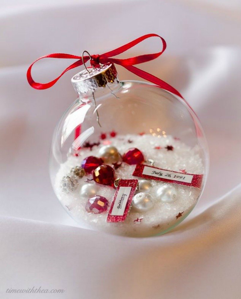 18 Diy Christmas Gift Ideas You Ll Want To Keep For Your Home This Keepsake Birthday Ornament