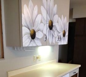 s transform your kitchen cabinets without paint 11 ideas , kitchen cabinets, kitchen design, Add some art to your cabinets