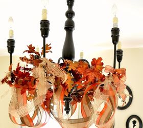 thanksgiving chandelier decor, home decor, lighting