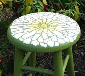 look how adorable this wooden stool is now 
