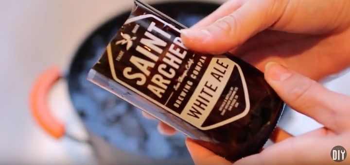 diy beer bottle glass cutting candles