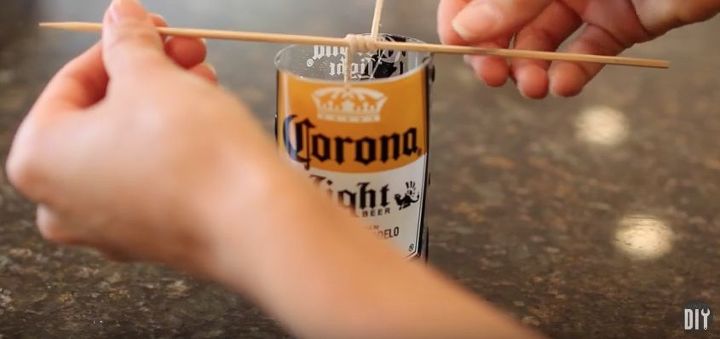 diy beer bottle glass cutting candles