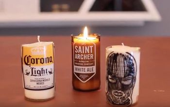 DIY Beer Bottle Glass Cutting & Candles