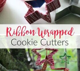 ribbon wrapped cookie cutters, crafts