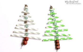  Decorações de palha de papel para a árvore de Natal