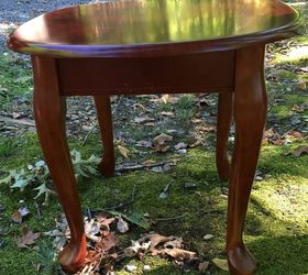exquisite hand stained and painted rosebud table, painted furniture, repurposing upcycling