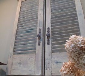 transform a mirror with shutters, curb appeal, home decor