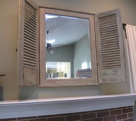 transform a mirror with shutters, curb appeal, home decor