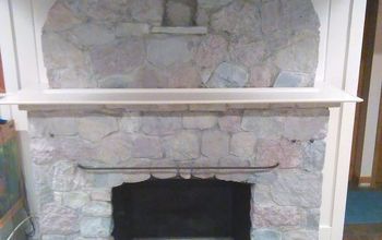 Ugly Stone Fireplace Makeover