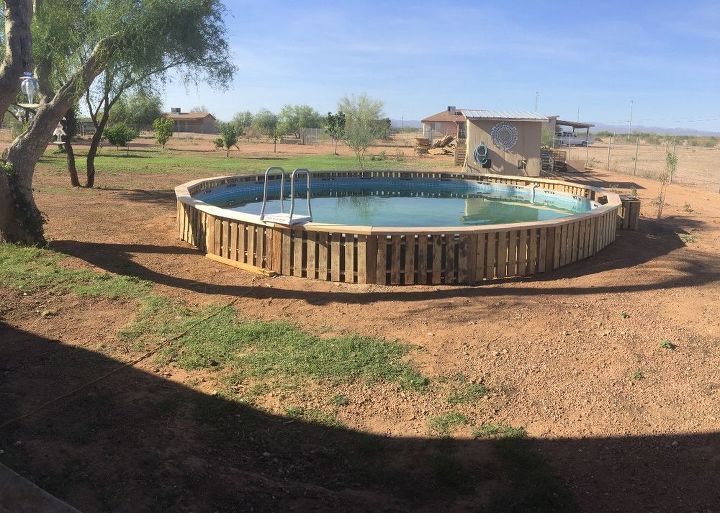 can t commit to an inground pool so we improvised