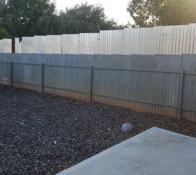 how can i cover up my side fence, The side of my backyard