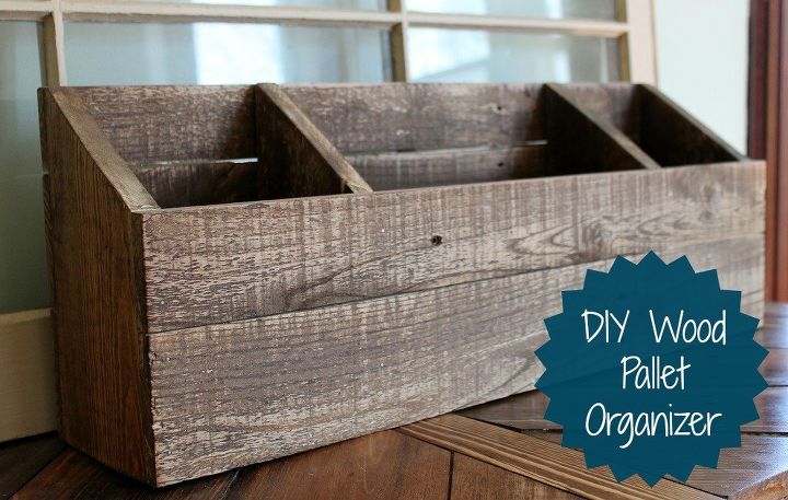 diy wood desk organizer mail sorter, organizing, painted furniture