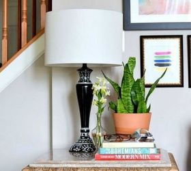 14 blah to beautiful lamp ideas to transform your entire living room, Cover it in Sharpie