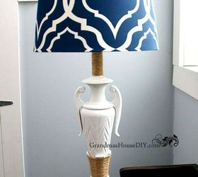 14 blah to beautiful lamp ideas to transform your entire living room, Class it up with white paint