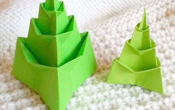 Make a Cool Origami Christmas Tree From 1 Square of Copy Paper