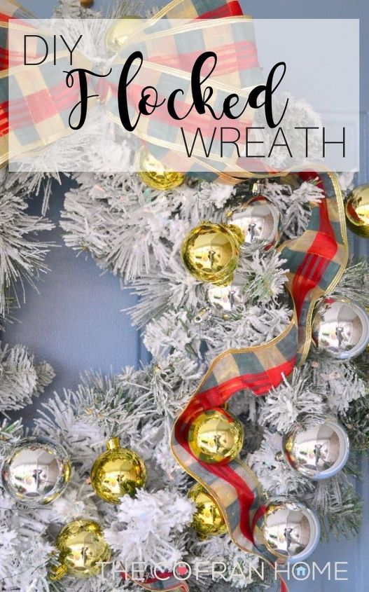 DIY Flocked Wreath DIY Flocked Wreath