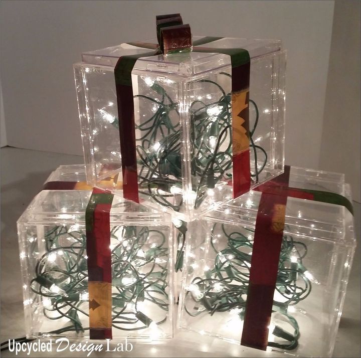 caixas de luz de decorao de natal rpidas e fceis para reciclar