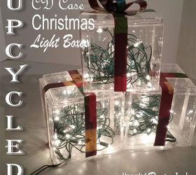 quick and easy upcycled christmas decoration light boxes