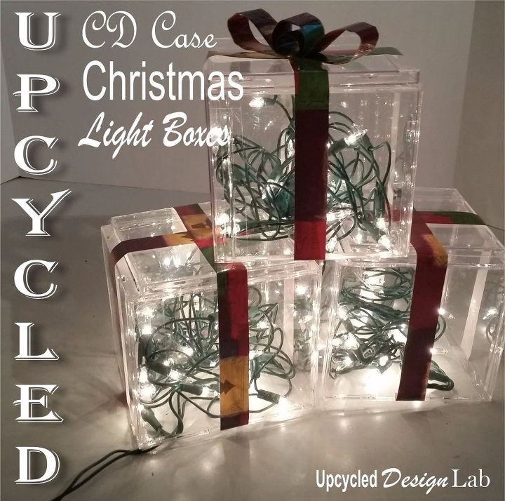 quick and easy upcycled christmas decoration light boxes