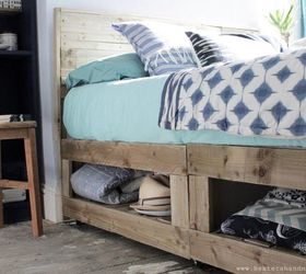 Rustic Bed Hack With Storage