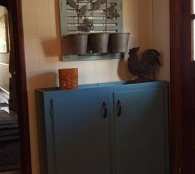 Upper Kitchen Cabinet Repurposed As A Small Pantry