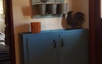 Upper Kitchen Cabinet Repurposed As A Small Pantry