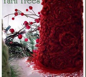 holiday yarn trees