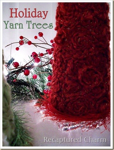 holiday yarn trees