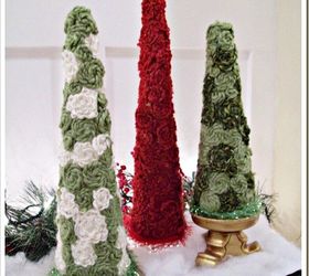 Holiday Yarn Trees