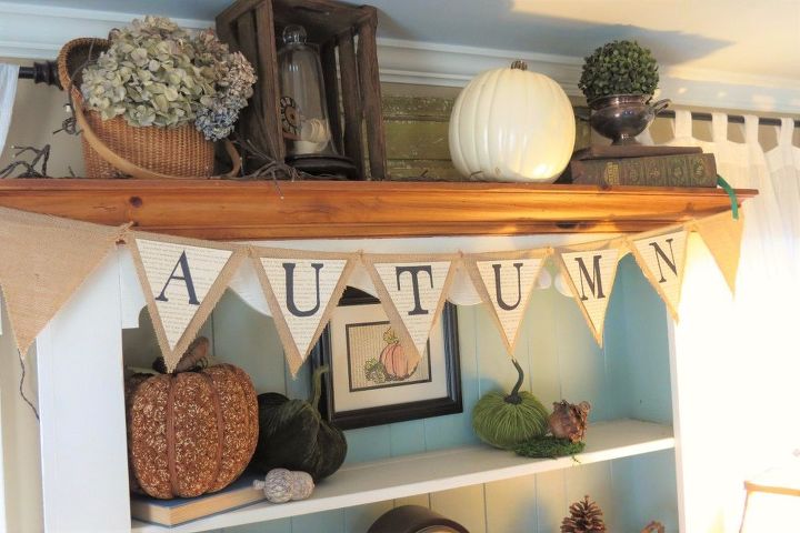 burlap and book page banner garland, crafts